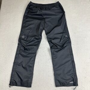 Macpac Men's Nazomi Waterproof Rain Pants Size Large Black 34x32 Nylon